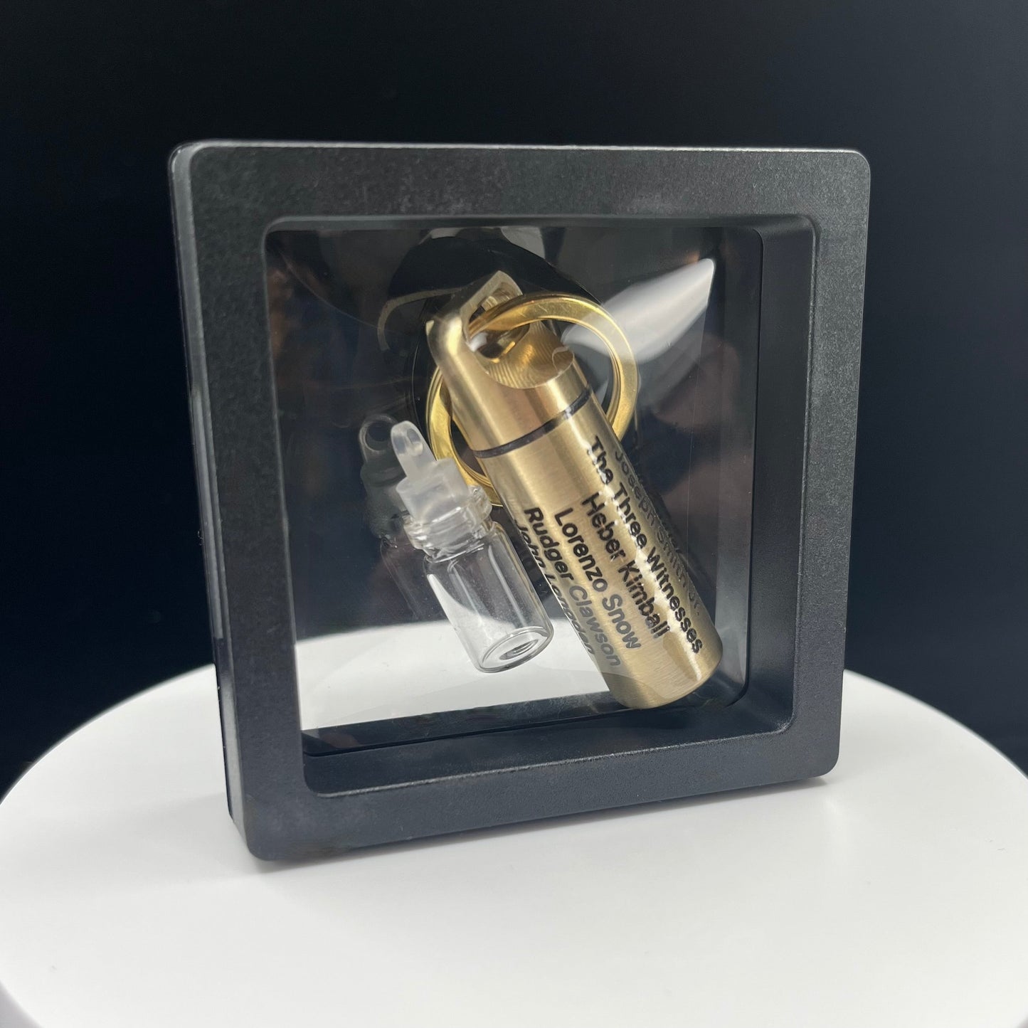 Polished Brass - Block Font - Line of Authority Vial