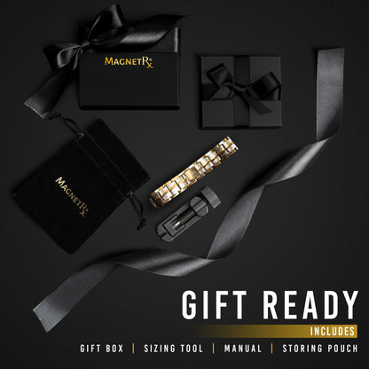 Ultra Strength Magnetic Therapy Bracelet Silver & Gold Classic